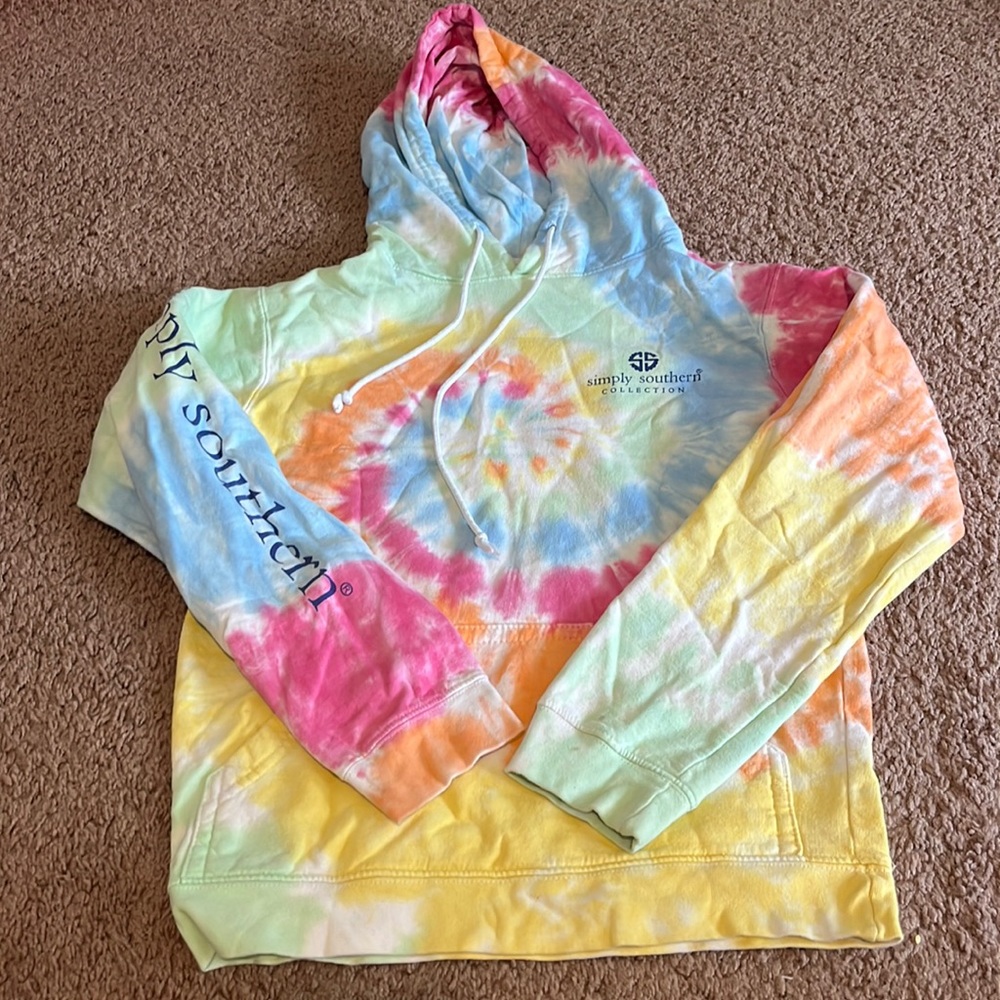 The simply southern collection tie dye sweatshirt size small
